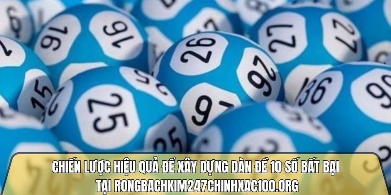 Soi cầu dàn đề 10 số